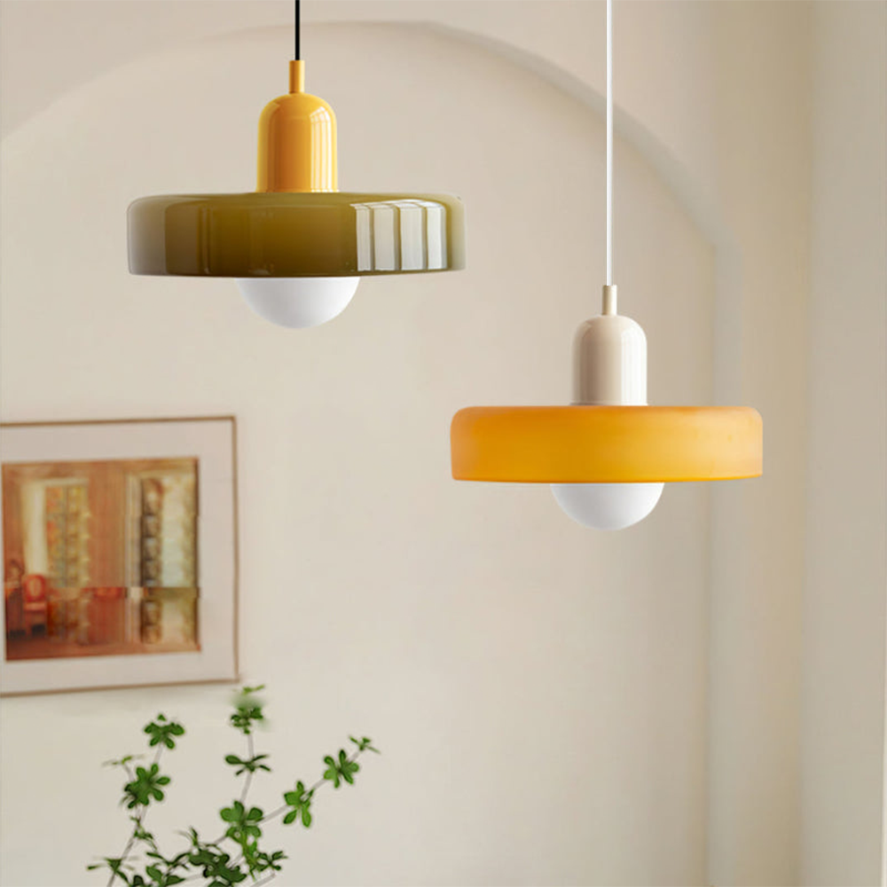 Bauhaus Modern Art Decor Glass Ceiling Pendant Light | Colorful